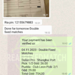 REAL FIXED MATCH WATSAPP